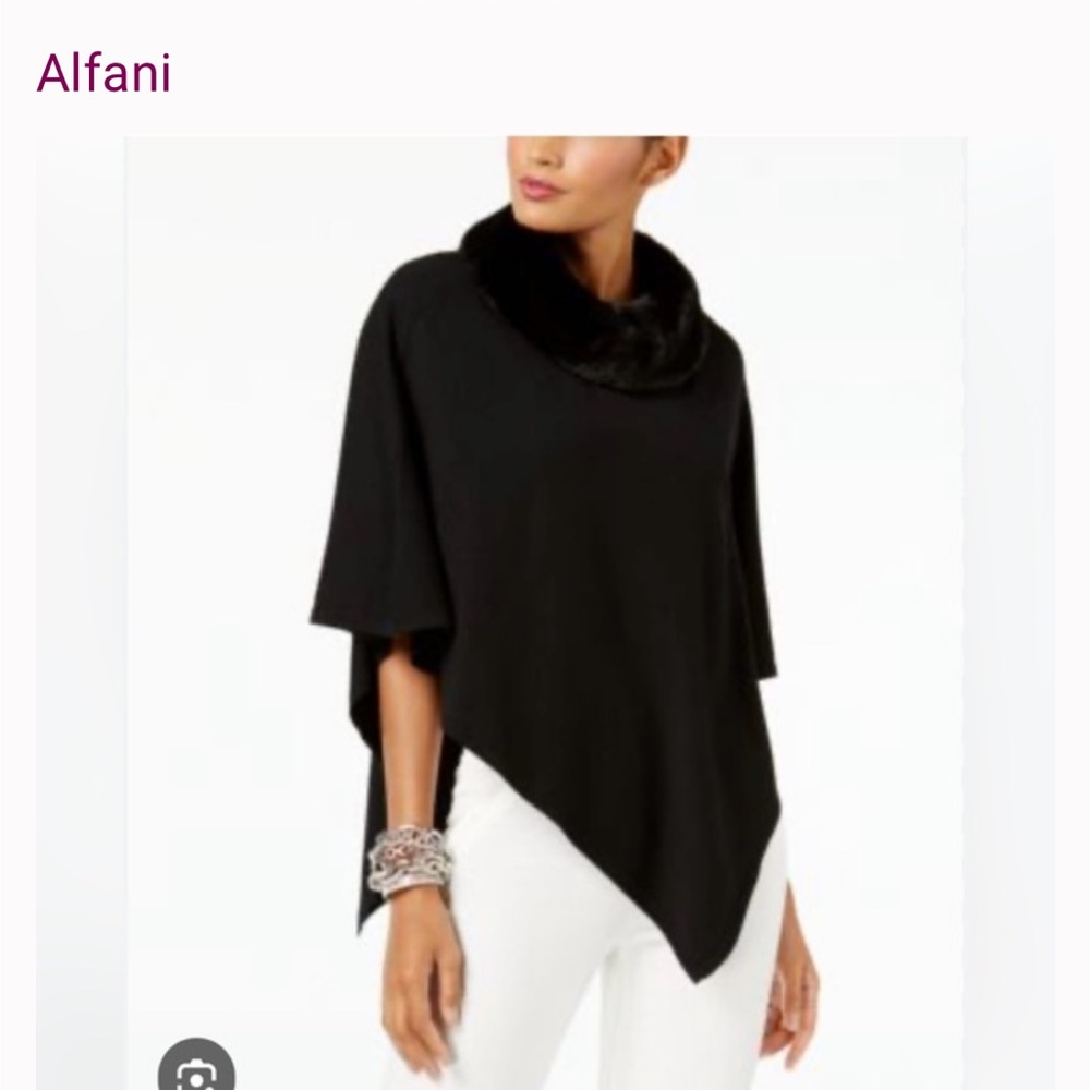 NEW! Elegant Black Poncho